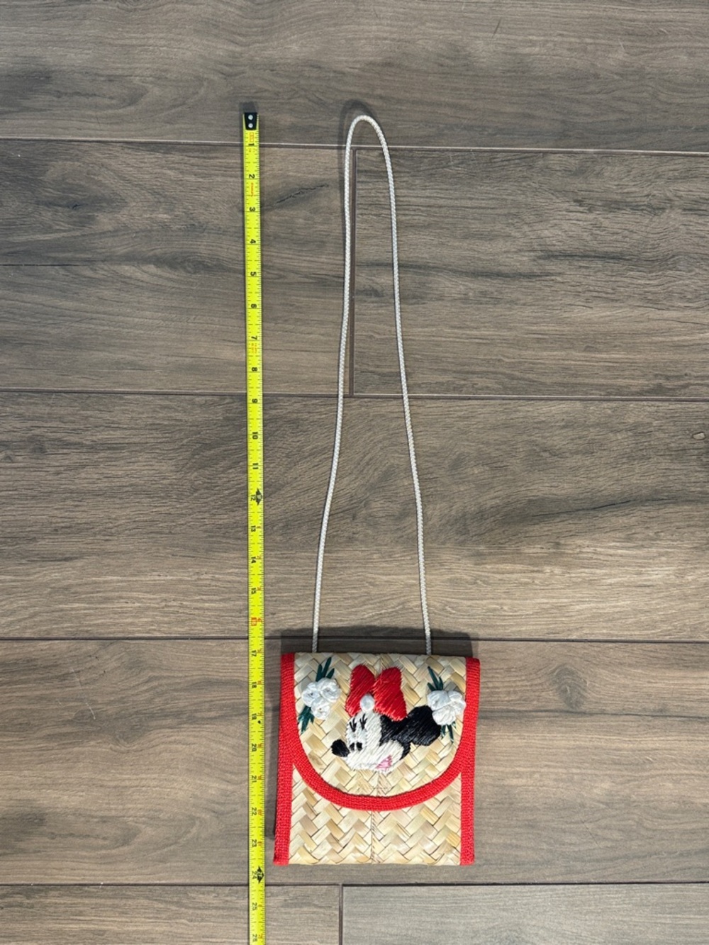 Disney Woven Reed Minnie Mouse Purse Bahamas Tropical Souvenir Cute Vacation Bag - Picture 12 of 14